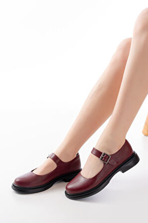 ASFSTORE YSN-4444 Bordo Günlük Bayan Ayakkabı