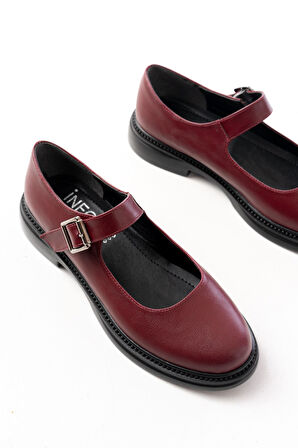 ASFSTORE YSN-4444 Bordo Günlük Bayan Ayakkabı