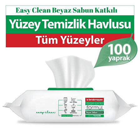 Easy Clean Yüzey Temizlik Havlusu 100 Yaprak X 1 Adet