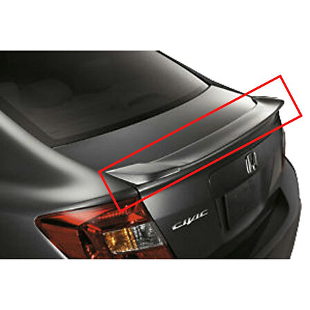 HONDA CİVİC FB7 (2012-2015) PS STYLE SPOİLER PARLAK SİYAH BOYALI
