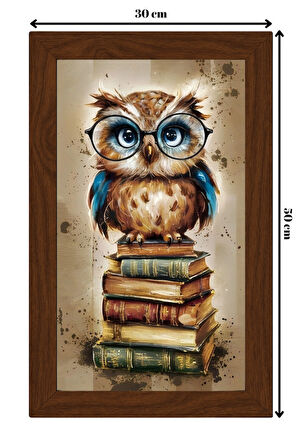 SERAMİK ÜZERİNE AHŞAP ÇERÇEVELİ 30x50cm TABLO NO:74