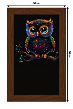 SERAMİK ÜZERİNE AHŞAP ÇERÇEVELİ 30x50cm TABLO NO:87