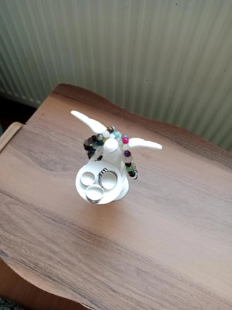 Aşgar 3D Studio Kaktüs Takı Standı Beyaz Plastik 
