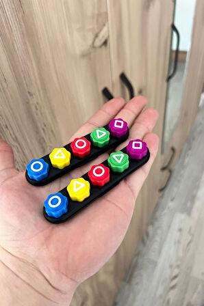 Squid Game Beş Taş - 2 ADET Kutulu ve Bilyeli Model - Renkli Taş Gonggi