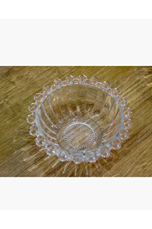 Boncuklu 6 lı Cam Kase Kahvaltılık&Çerezlik