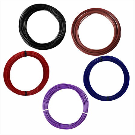 3D Kalem için Asil Tonlar(Siyah,Kahverengi,Lacivert,Bordo,Mor) PLA Filament Seti