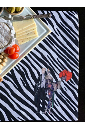 Best Couple Kumaş Amerikan Servis 4'lü Set - 35x50cm Keten Kumaş Ulusl.yıkama Ve Solmama Sertifikası