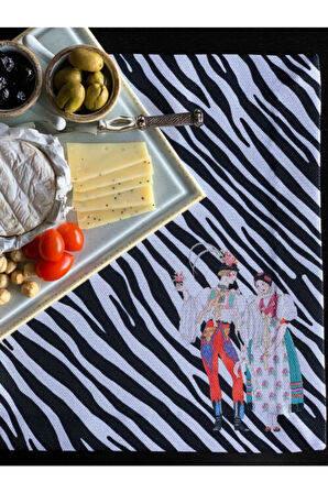 Best Couple Kumaş Amerikan Servis 4'lü Set - 35x50cm Keten Kumaş Ulusl.yıkama Ve Solmama Sertifikası