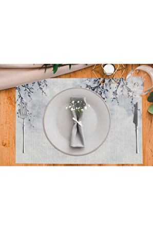 Spring Kumaş Amerikan Servis 4'lü Set 35x50cm (keten Kumaş Ulusl. Yıkama Ve Solmama Sertifikası)