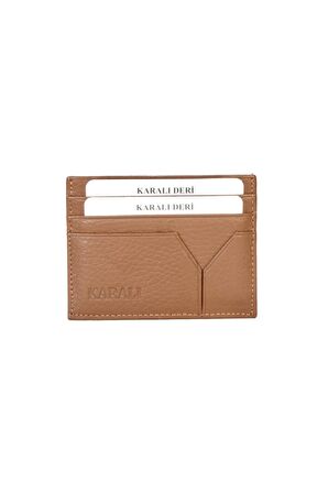 Karalı Deri Hakiki Deri Kartlık Cüzdan K531 Taba