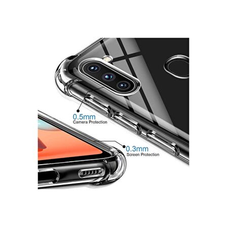 Oppo A92 Boyun Askılı Şeffaf Tank Kılıf 