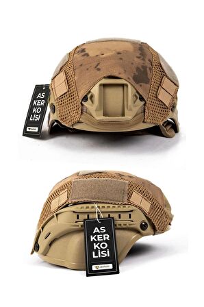 Çöl Kamuflaj Kısa Airsoft Kask Kılıfı