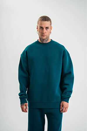 Uzun Kol Bisiklet Yaka Basic SweatShirt