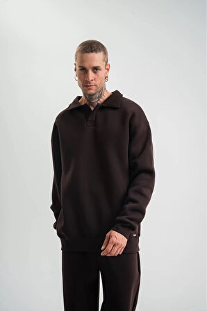  Oversize Polo Yaka SweatShirt