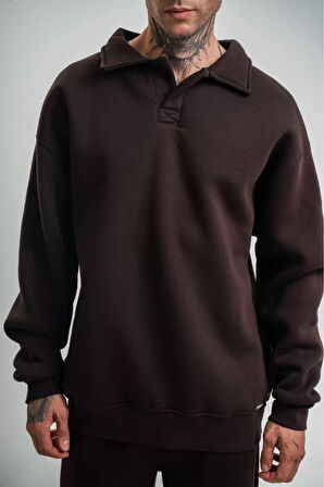  Oversize Polo Yaka SweatShirt