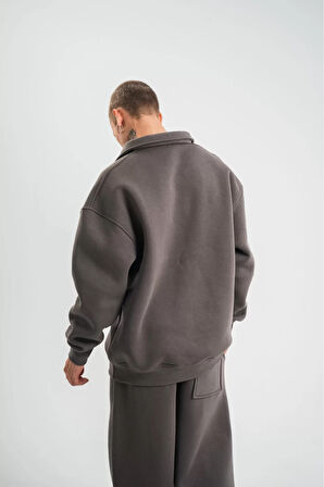  Oversize Polo Yaka SweatShirt