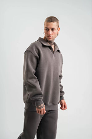  Oversize Polo Yaka SweatShirt