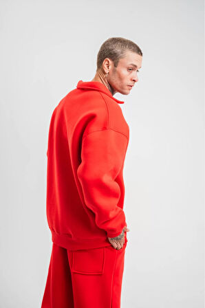  Oversize Polo Yaka SweatShirt