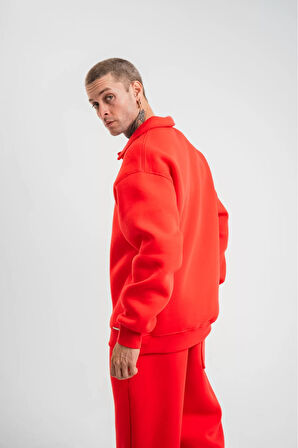  Oversize Polo Yaka SweatShirt