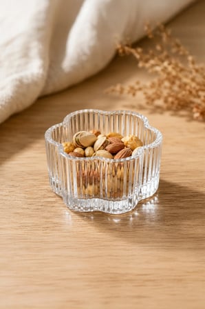Margherita Cam Tatlı,Dondurma,Magnolya Sunum Kasesi/Kahvaltılık ve Çeriz seti 6 lı 140 ml