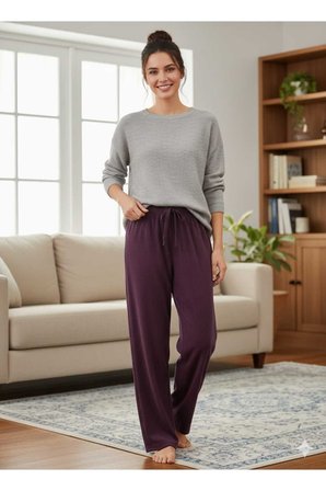 Kadife Gül Kurusu Likralı Soft Kadife Pijama