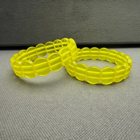 Yetişkin Limon Sarısı Unisex Ateş Kehribar Kehribar Bileklik