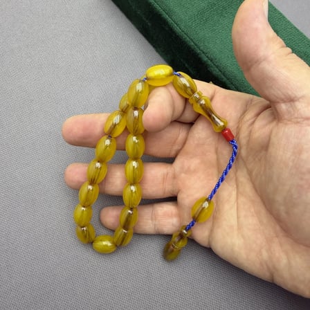 Zeyzun Usta İşçilikli İngiliz Kolye Model Yoğun Hareli Kapsül Kesim Efe Maskot Tespih