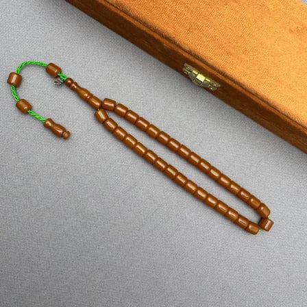 Şükrü BABA Usta İşçilikli Kapsül Kesim Sıkma Kehribar Tespih