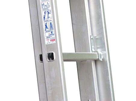  2 Parçalı Alüminyum Sürgülü Merdiven 2X8 Basamaklı (ASM.02)