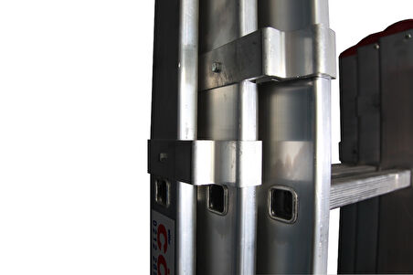 3 Parçalı Alüminyum Sürgülü Merdiven 3X8 Basamaklı (ASM.10)