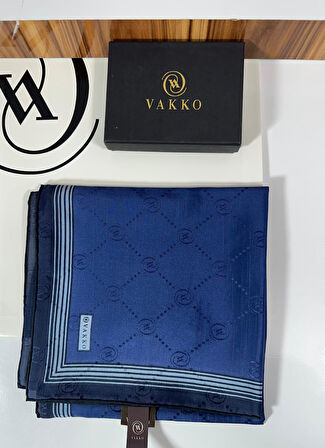 Vakko 90x90 Pamuk İpek Pano Eşarp - 05468