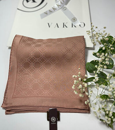 90x90  JAKARLI SAF İPEK EŞARP - 05493