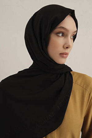 Logo Bordürlü Pamuk İpek Şal 1