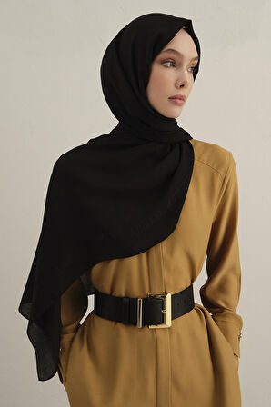 Logo Bordürlü Pamuk İpek Şal 1