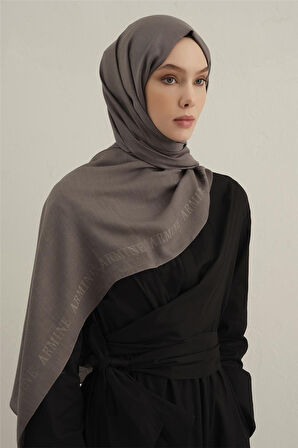 Logo Bordürlü Pamuk İpek Şal 1