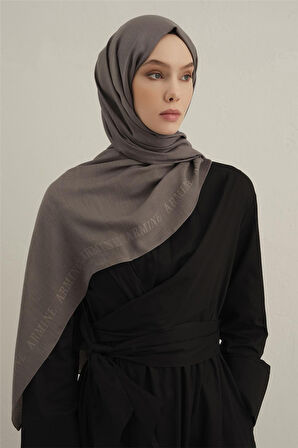 Logo Bordürlü Pamuk İpek Şal 1