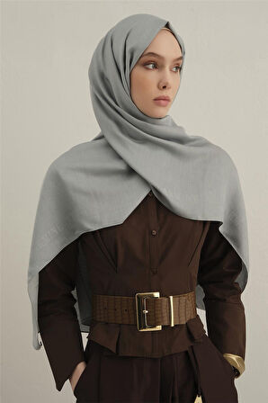 Logo Bordürlü Pamuk İpek Şal 1