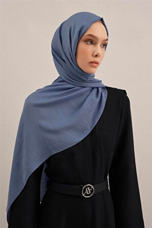 Logo Bordürlü Pamuk İpek Şal 1