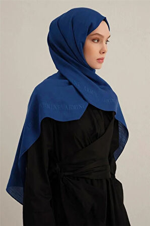 Logo Bordürlü Pamuk İpek Şal 1