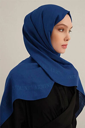 Logo Bordürlü Pamuk İpek Şal 1