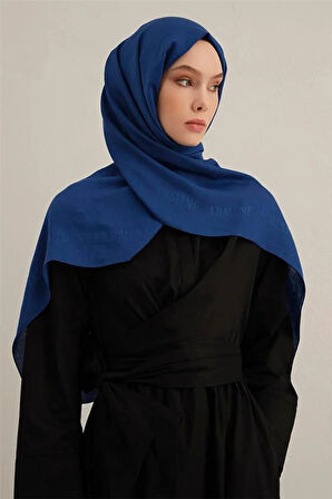 Logo Bordürlü Pamuk İpek Şal 1