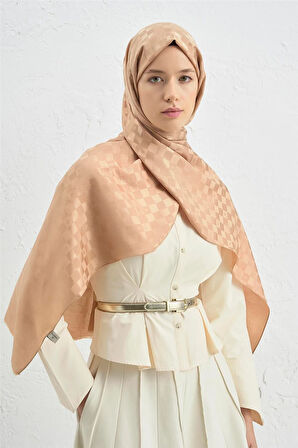 Elegance J.İpek Pamuk Dama Şal - 75 x 195