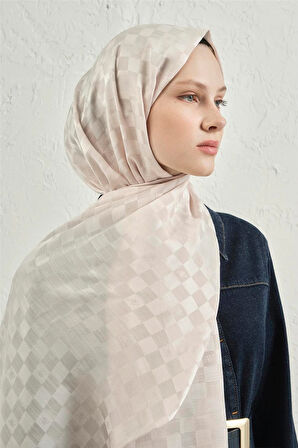 Elegance J.İpek Pamuk Dama Şal - 75 x 195