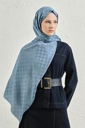 Elegance J.İpek Pamuk Dama Şal - 75 x 195