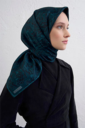 Soyut DesenTwill İpek Eşarp -2025/2026 -9431D