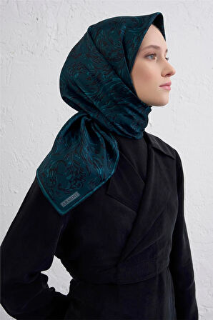 Soyut DesenTwill İpek Eşarp -2025/2026 -9431D