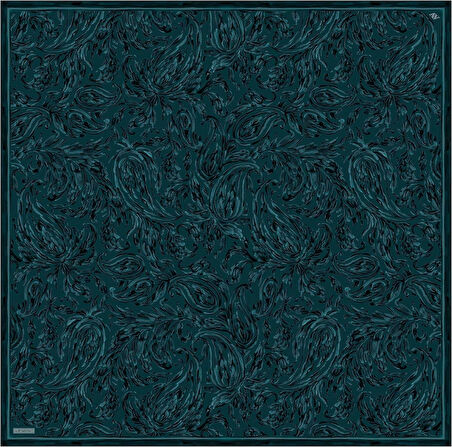 Soyut DesenTwill İpek Eşarp -2025/2026 -9431D