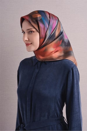 % 100 Saf Twill İpek Eşarp ASM03-01