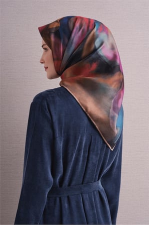 % 100 Saf Twill İpek Eşarp ASM03-01
