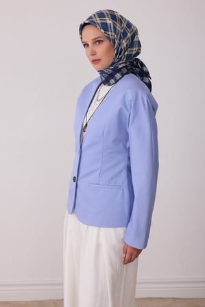 Geometrik Desen %100 Twill İpek Eşarp BE21